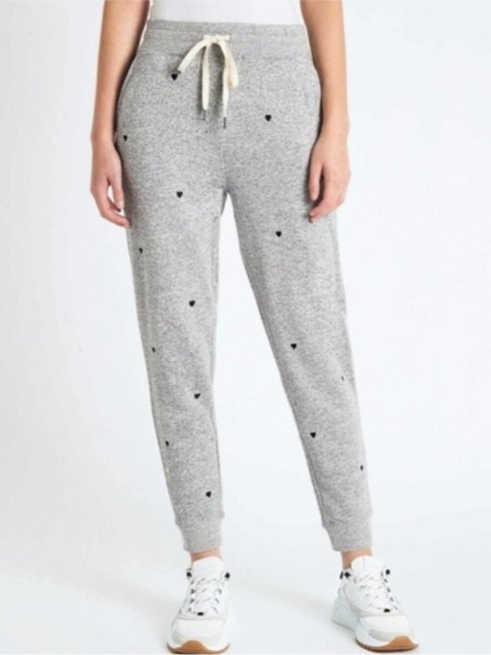 Rails Oakland Sweatpant joggers  Melange gray black  hearts size Large
